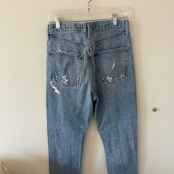 Agolde Blue Ripped Jeans - Picture 4 of 5